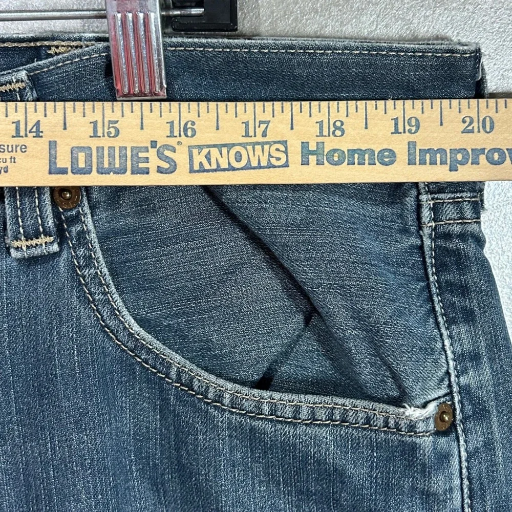 Levis 501 Straight Leg Button Fly Jeans Men's 40x32‎ Denim Blue Distressed Worn